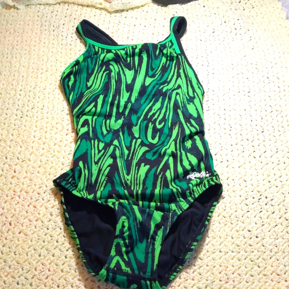 Dolfin green one piece swimsuit